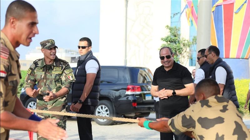الرئيس السيسي في الأكاديمية العسكرية