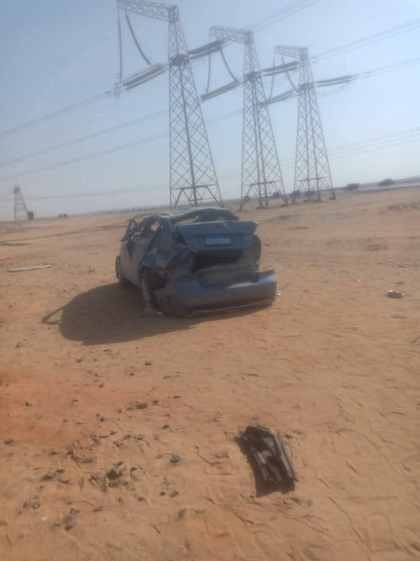 اثار الحادث 