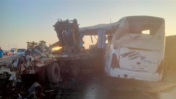 حادث الطريق الصحراوي الشرقي ببني سويف