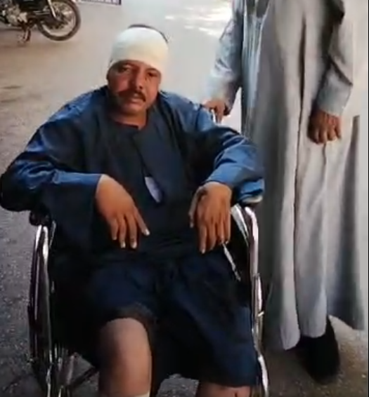 أحد مصابي حادث طريق الكريمات