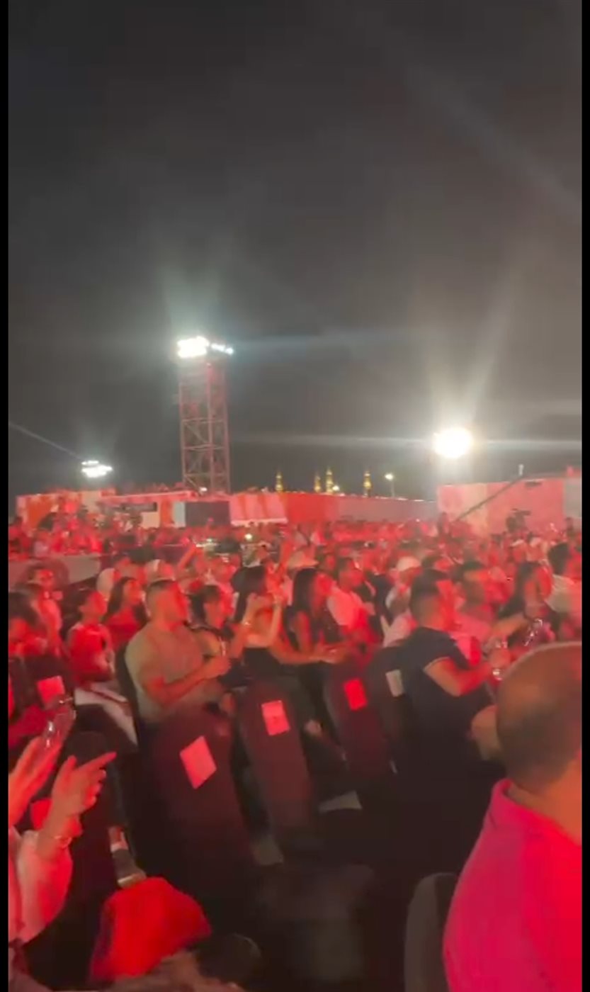 حفل تامر عاشور في مهرجان العلمين 
