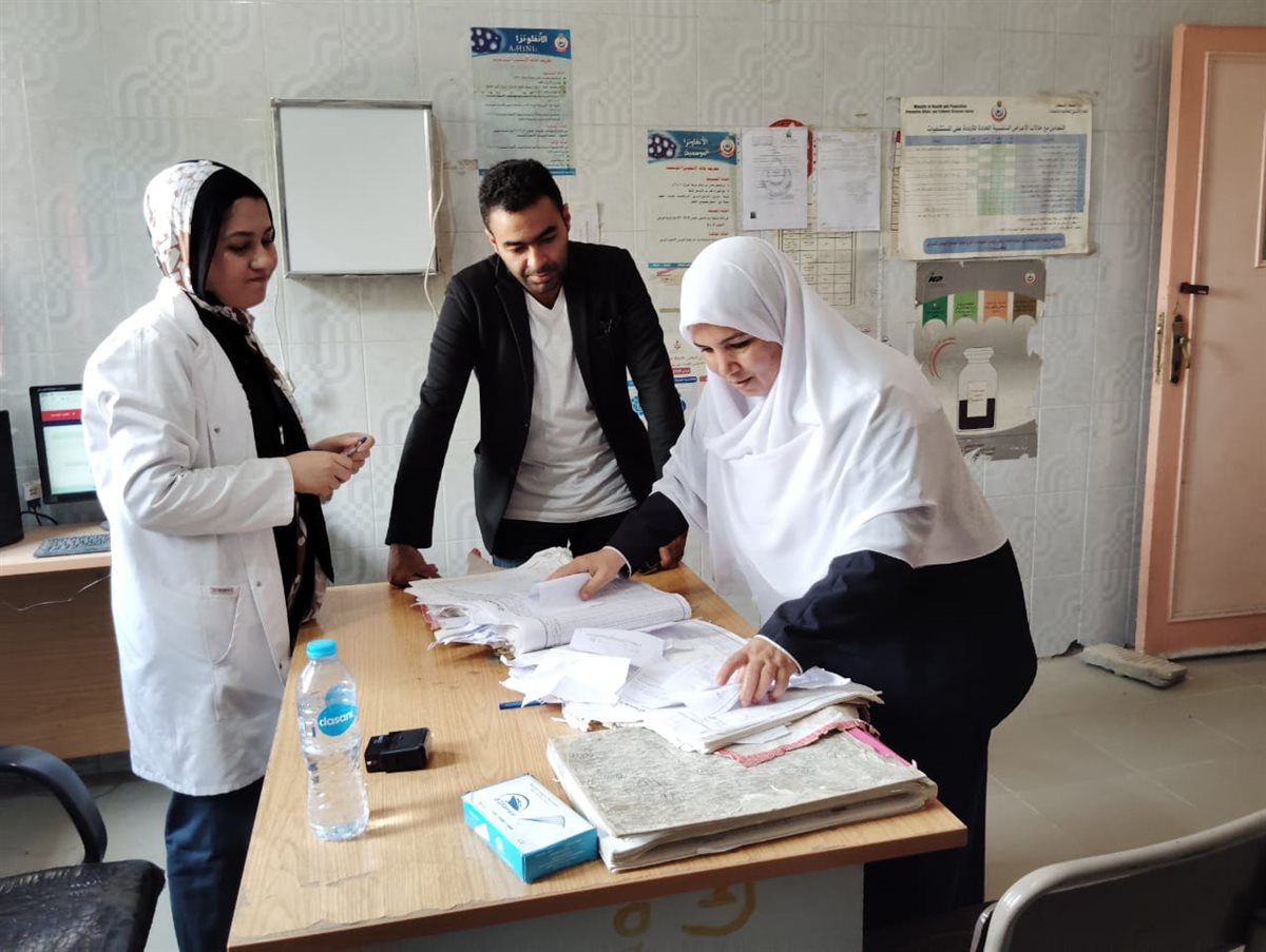 وكيل وزارة الصحة يتفقد بعض وحدات مركز الفيوم للاطمئنان على سير العمل<br>