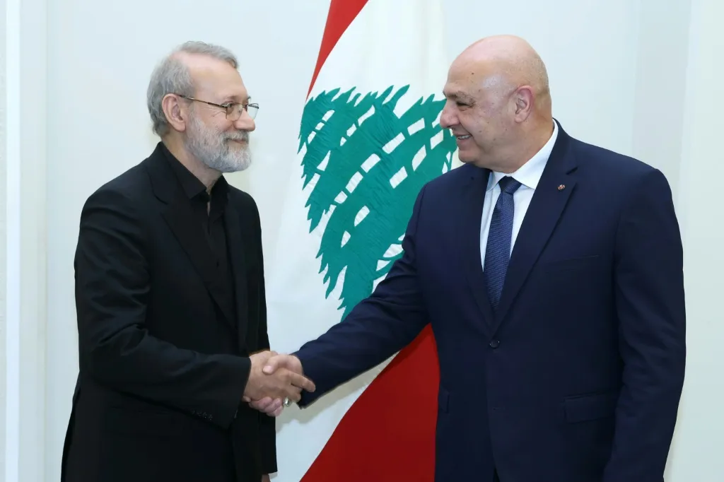 لاريجاني والرئيس اللبناني جوزيف عون