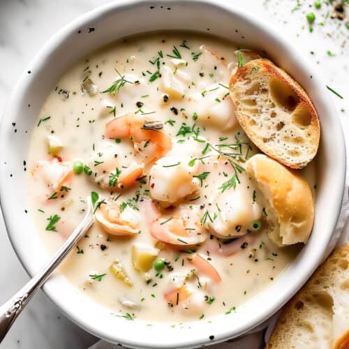 شوربة السي فود بالكريمة