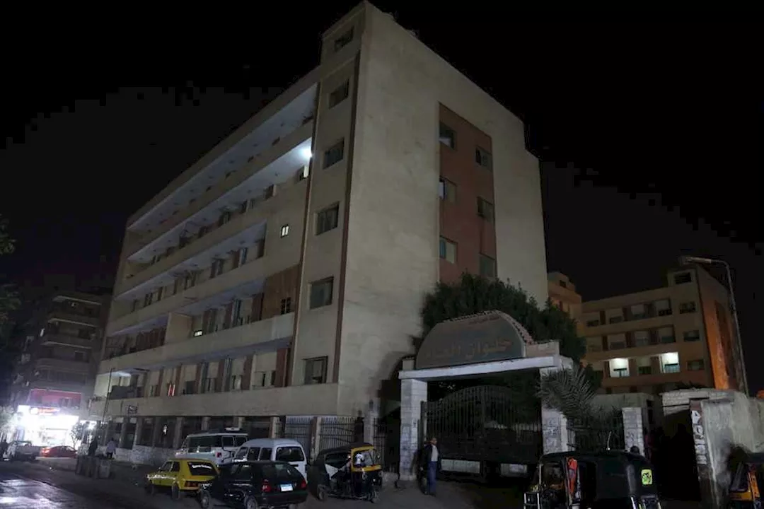 حريق مستشفى حلوان 