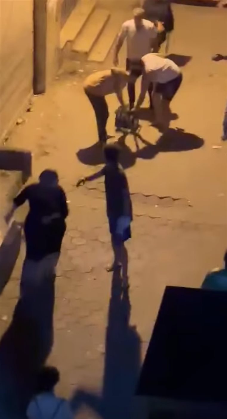 جانب من المشاجرة 