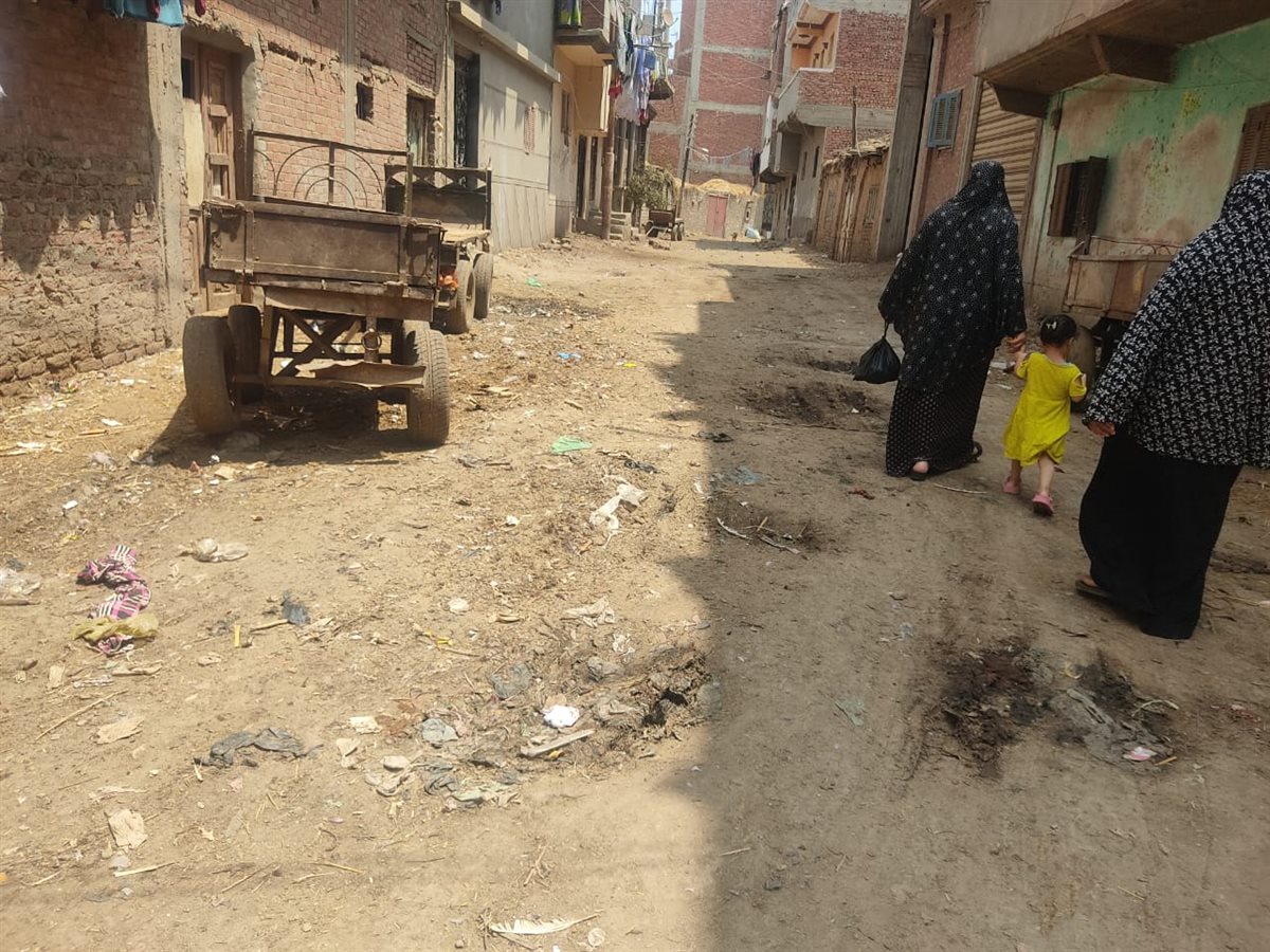 مياه الصرف الصحيفي في الشوارع