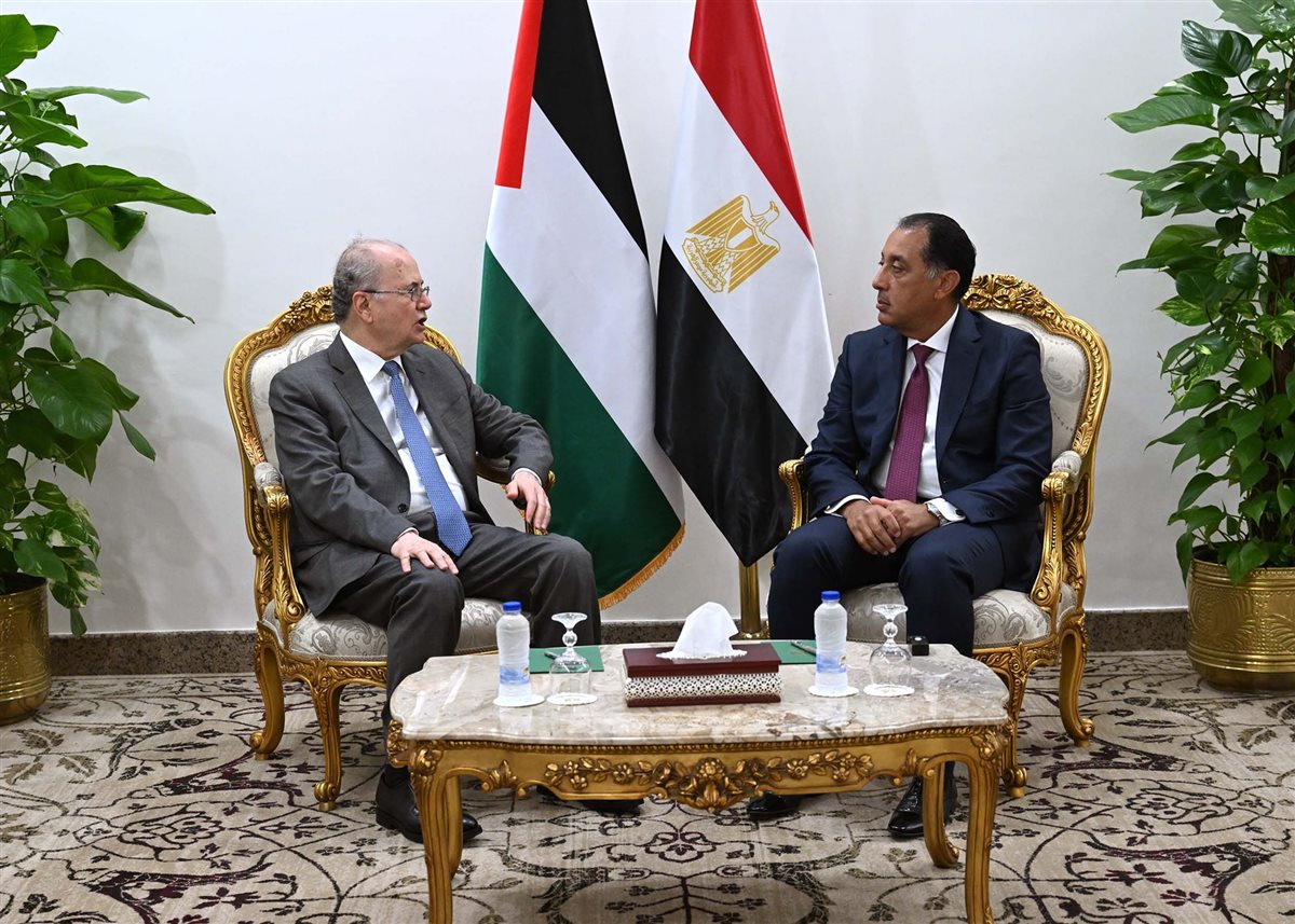 د. مصطفى مدبولي يستقبل رئيس وزراء دولة فلسطين د. محمد مصطفى