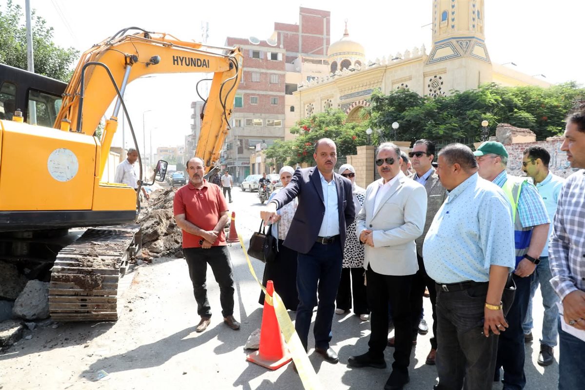 المهندس حازم الأشموني يتفقد أعمال التطوير