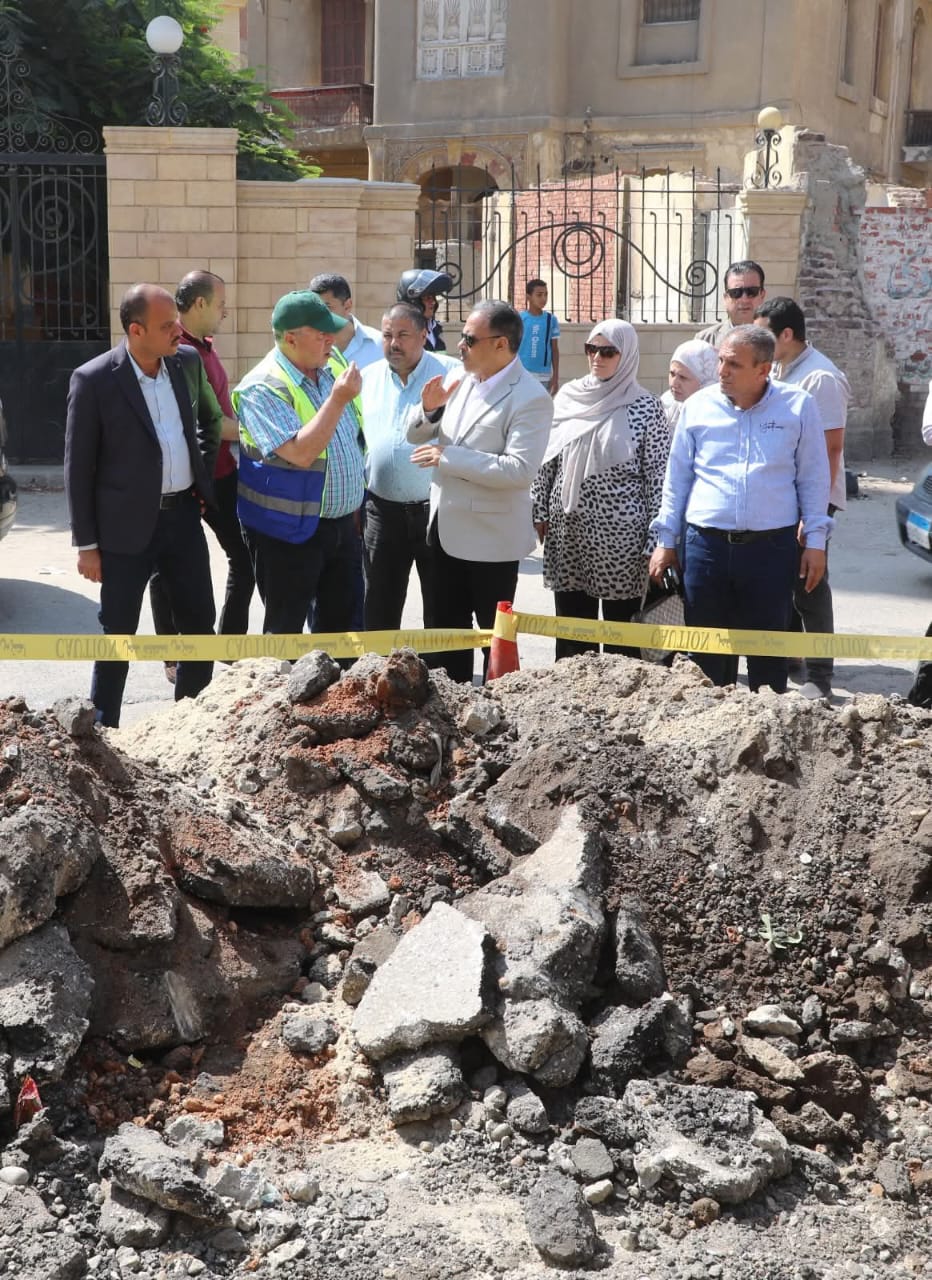 المهندس حازم الأشموني يتفقد أعمال التطوير