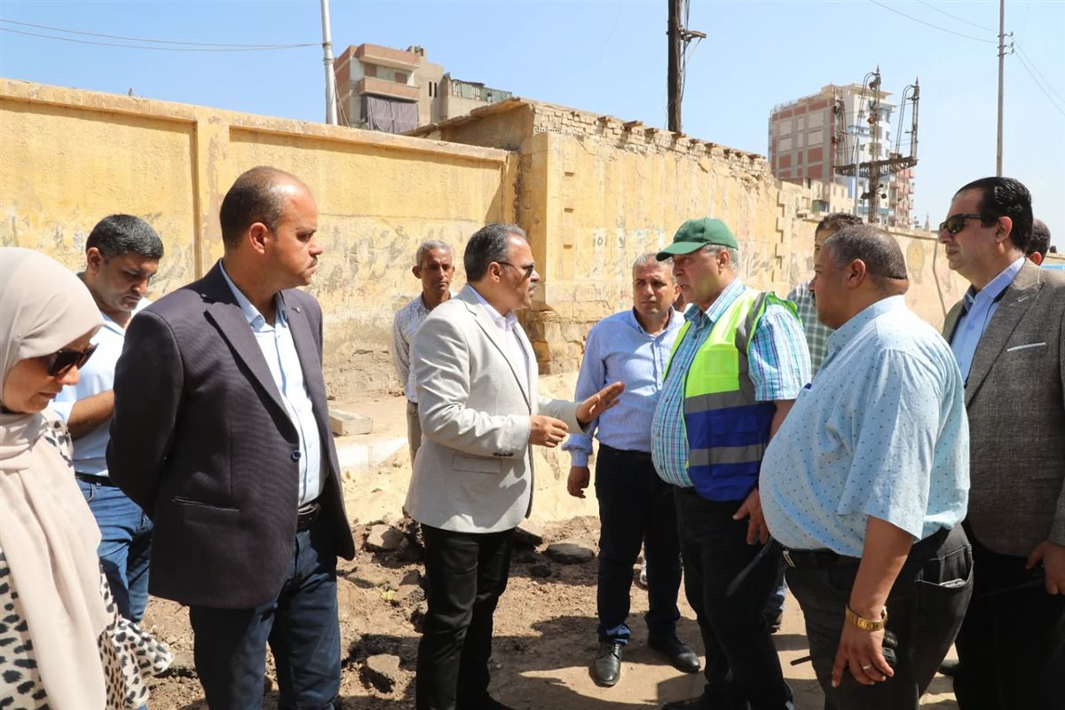 المهندس حازم الأشموني يتفقد أعمال التطوير