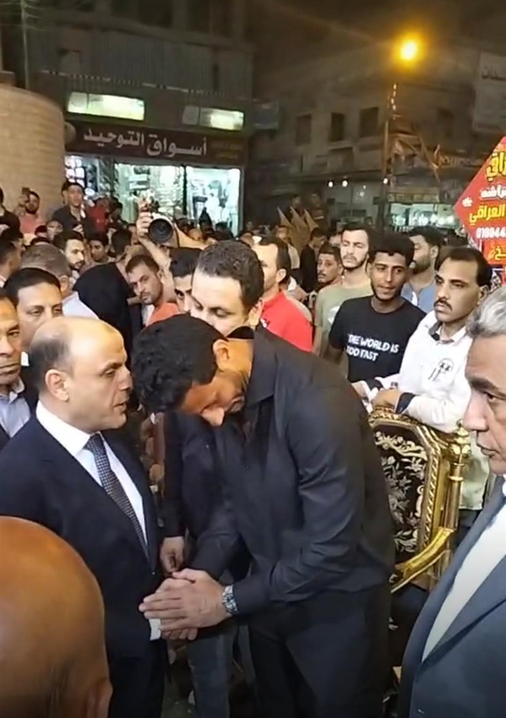 محافظ كفر الشيخ يقدم واجب العزاء 