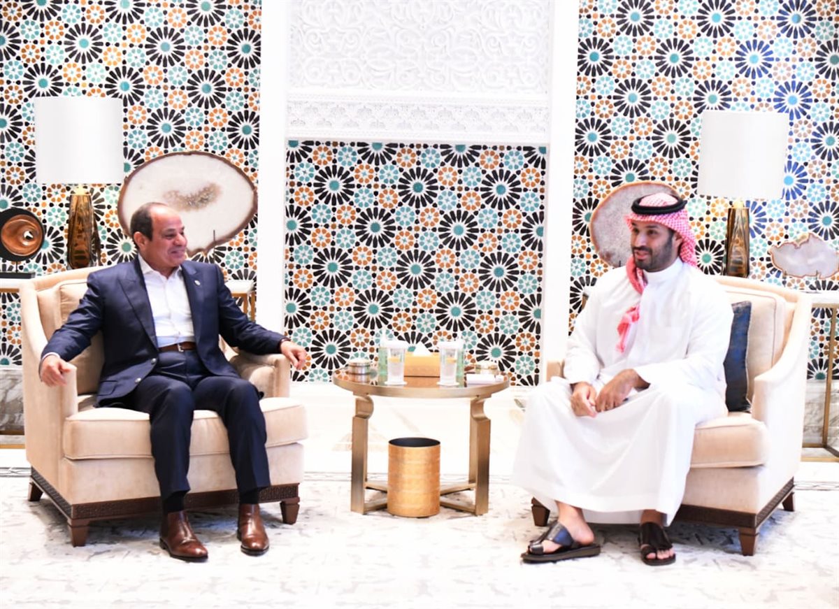 الأمير محمد بن سلمان والرئيس السيسي 
