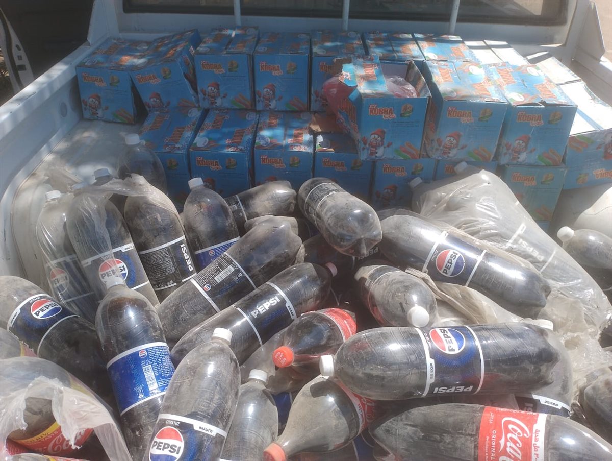 ضبط 51 كيلو زيت طعام و350 عبوة سلع غذائية مختلفة الأصناف منتهية الصلاحية بالفيوم