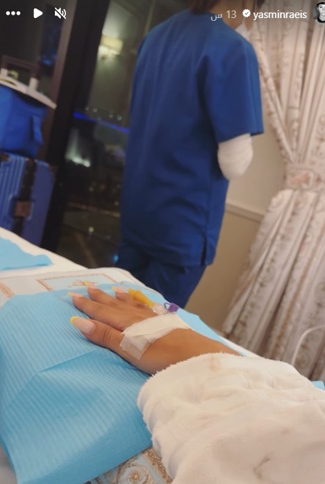 ياسمين رئيس تتعرض لوعكة صحية 