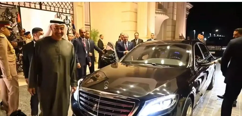 محمد بن زايد رفقة الرئيس السيسي