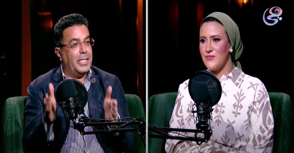<strong>الكاتبة الصحفية هند مختار - الدكتور باسل عادل </strong>