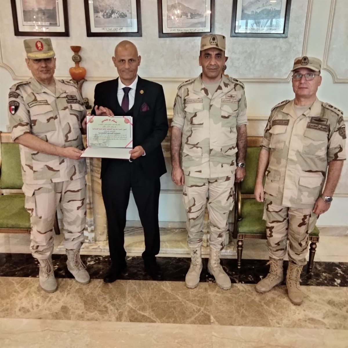 تكريم مدرسة الشهيد ماجد فرج الصناعية لفوزها بالمركز الأول على مستوى الفيوم والثالث على مستوى الجمهورية فى مسابقة أكفأ مدرسة تأسيس عسكري