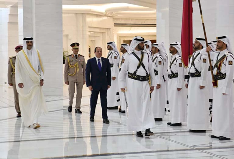  الرئيس السيسي وأمير قطر