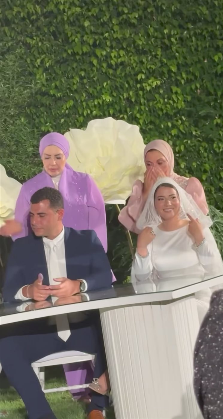 عقد قران ابنة الدكتورة هبة قطب