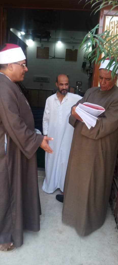 مدير أوقاف الفيوم ويوجه: بمتابعة الأنشطة الدعوية حتى يؤدي المسجد دوره الحيوي في نشر الفكر الوسطي خدمة لديننا ووطننا