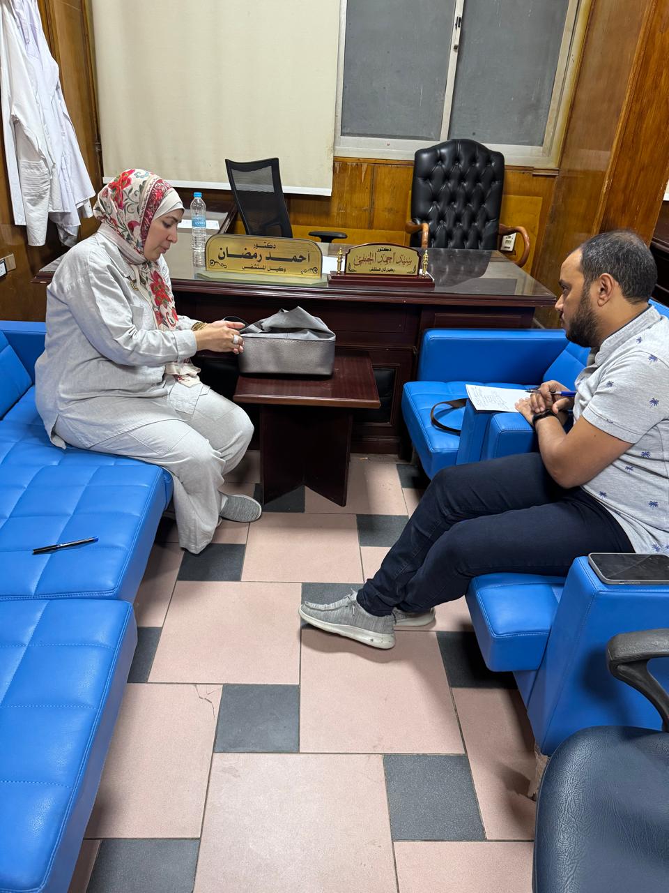 وكيل وزارة الصحة تتفقد الخدمة الليلة بمستشفى الفيوم العام