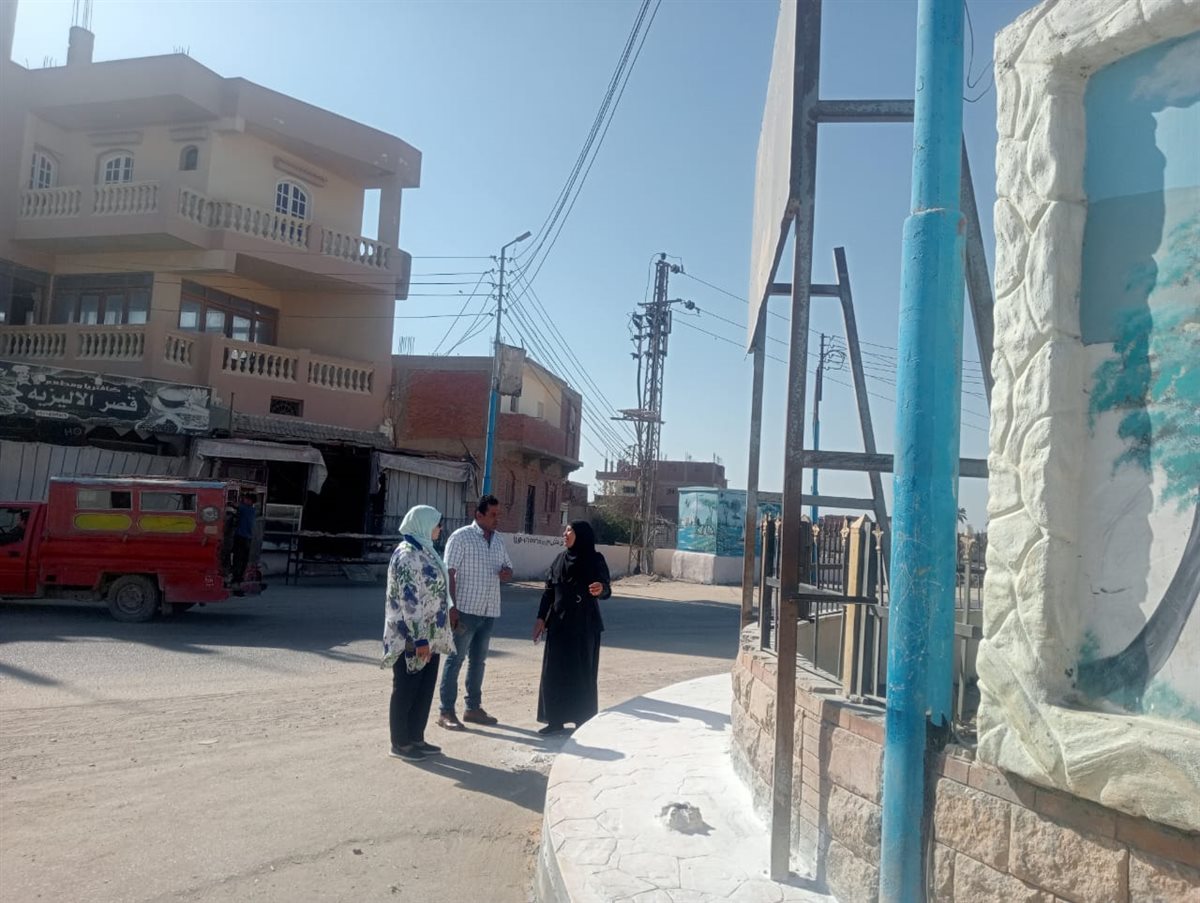 إنطلاق أعمال التجميل والتطوير بمركز ابشواي مع تطبيق الهوية البصرية للمحافظة