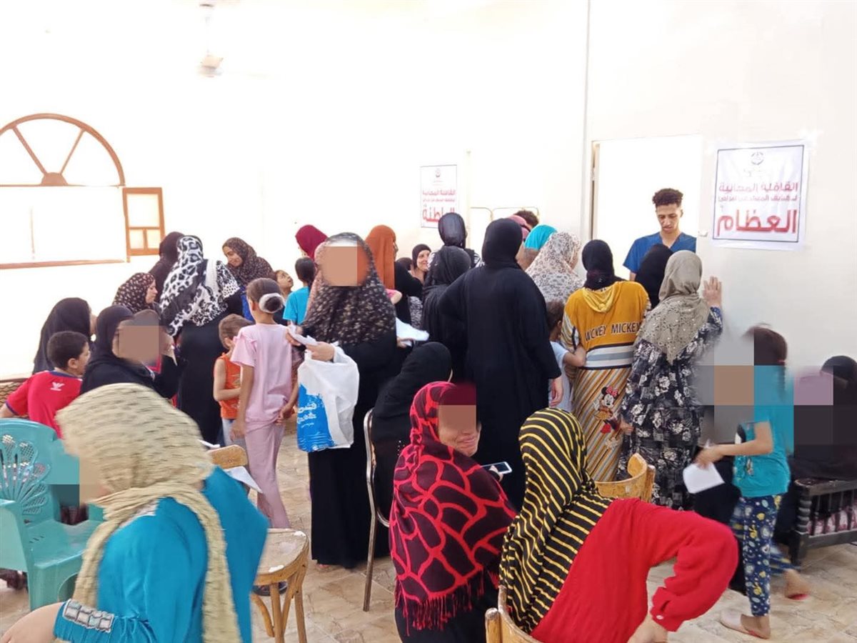 الكشف الطبي على 600 مواطن بالصيفية بقافلة طبية مجانية للجبهة الوطنية بالفيوم