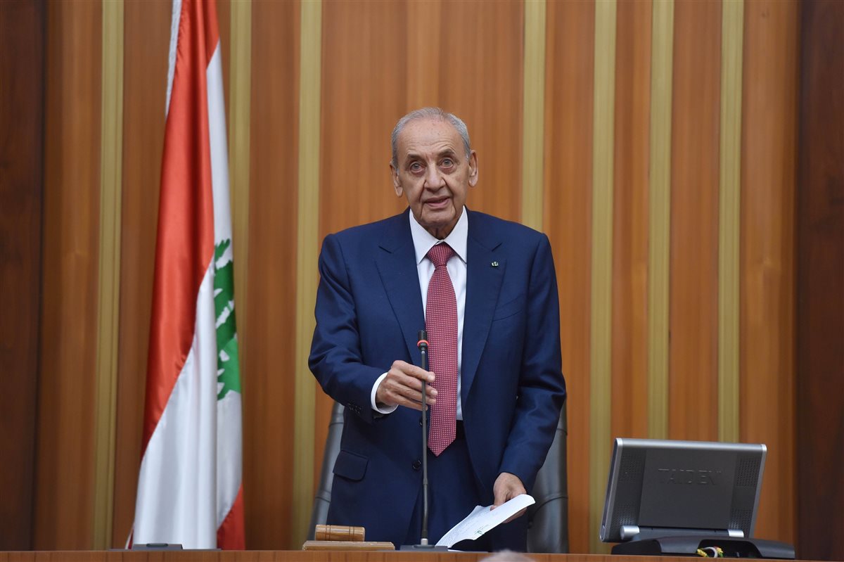 نبيه بري رئيس مجلس النواب اللبناني وزعيم حركة أمل