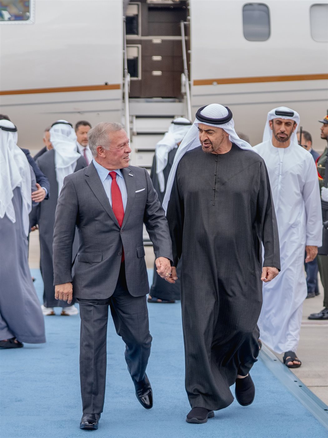 ملك الأردن ورئيس الإمارات