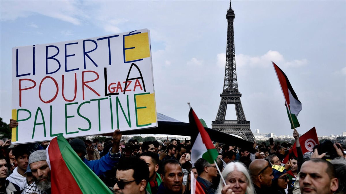 مظاهرات باريس دعما لفلسطين