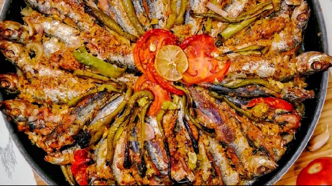  سمك السردين بالفرن