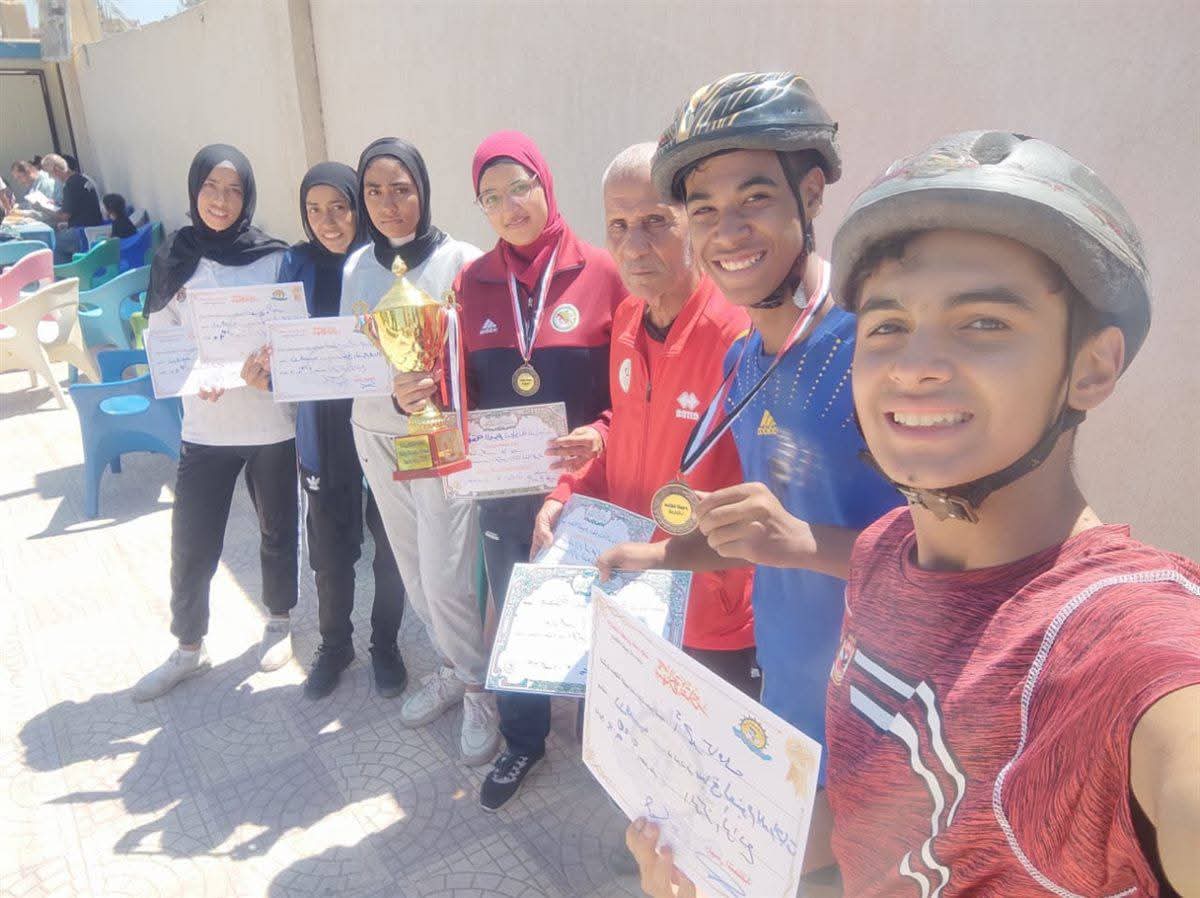 نادى الفيوم يفوز بالمركز الأول فى بطولة المحافظة في الدراجات