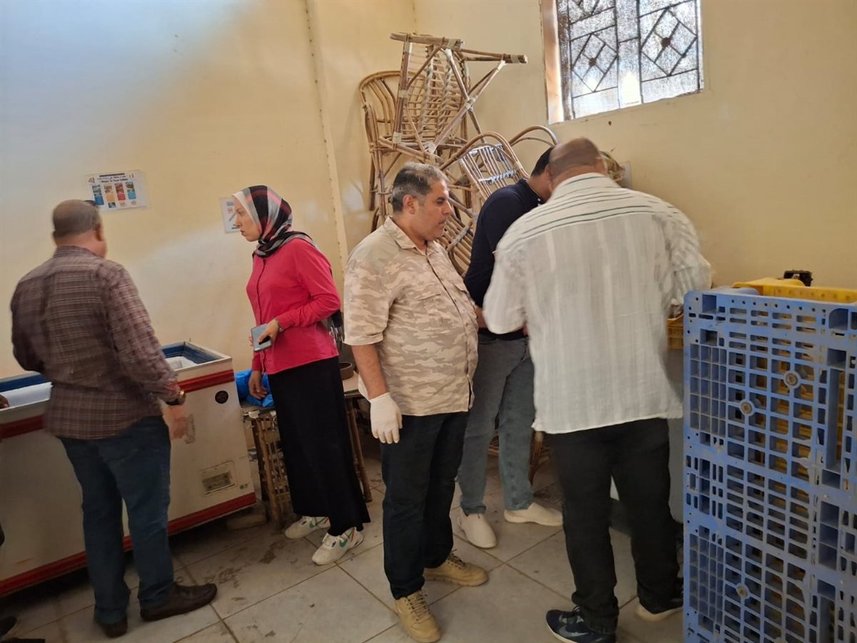 ضبط طن دقيق بلدي محظور بيعه أو تداوله ولحوم فاسدة وغير صالحة للاستهلاك الآدمي بالفيوم 
