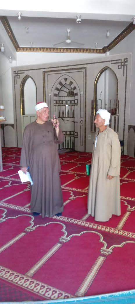 مدير أوقاف الفيوم يواصل جولاته المرورية على المساجد قبيل صلاة الجمعة