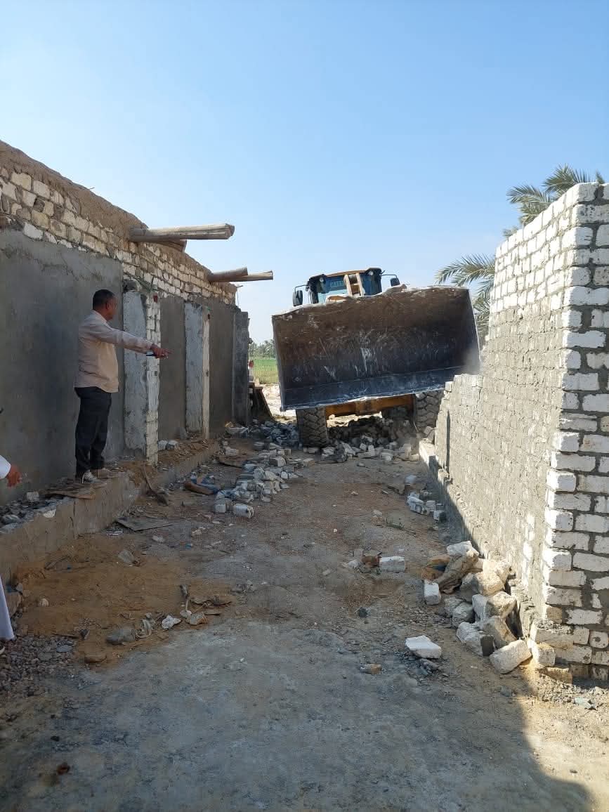 تنفيذ ٢٢ حالة إزالة تعديات على الأراضي الزراعية بمركز طامية بالفيوم