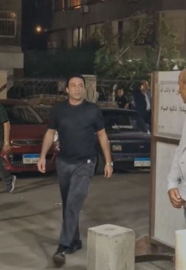 أحمد كشك في عزاء شقيقة أحمد صيام
