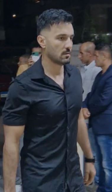 حسني شتا في عزاء شقيقة أحمد صيام