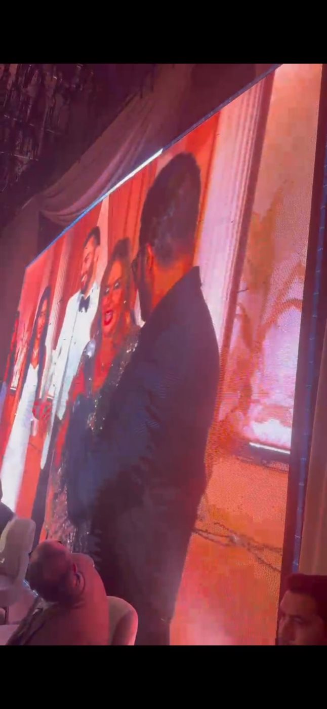 يسرا وأحمد سعد في حفل زفاف نجل بيومي فؤاد