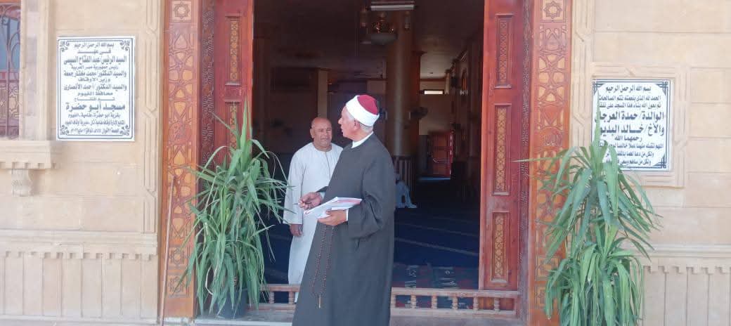 مدير مديرية أوقاف الفيوم يواصل جولاته المرورية على المساجد