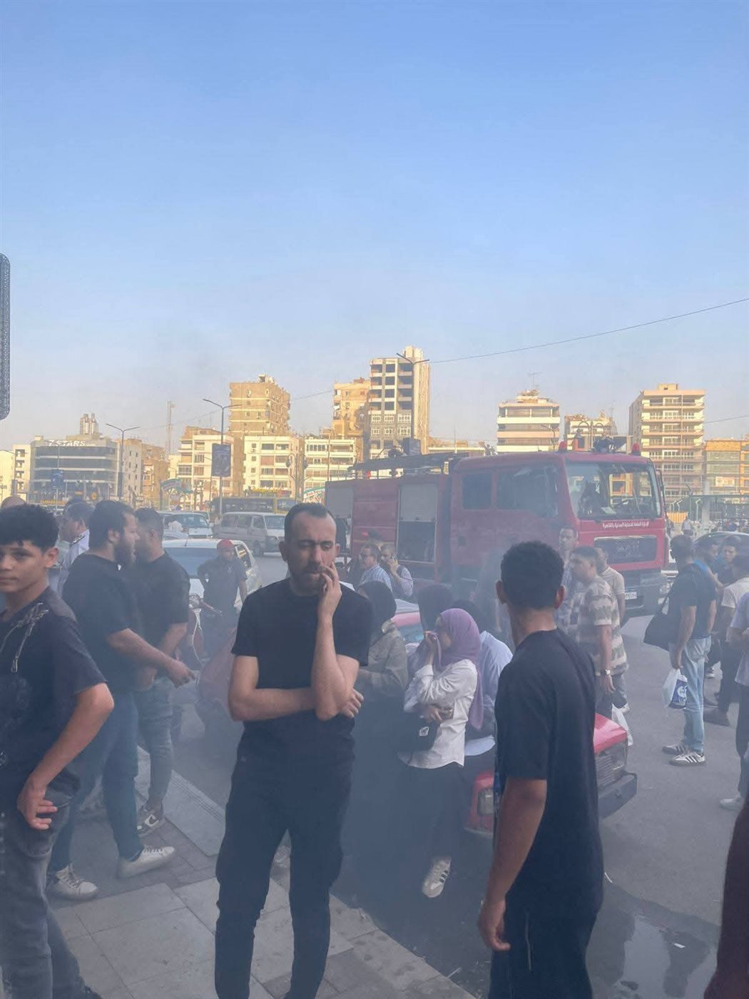 <strong> حريق فرع «WE» بالألف مسكن بجسر السويس</strong>