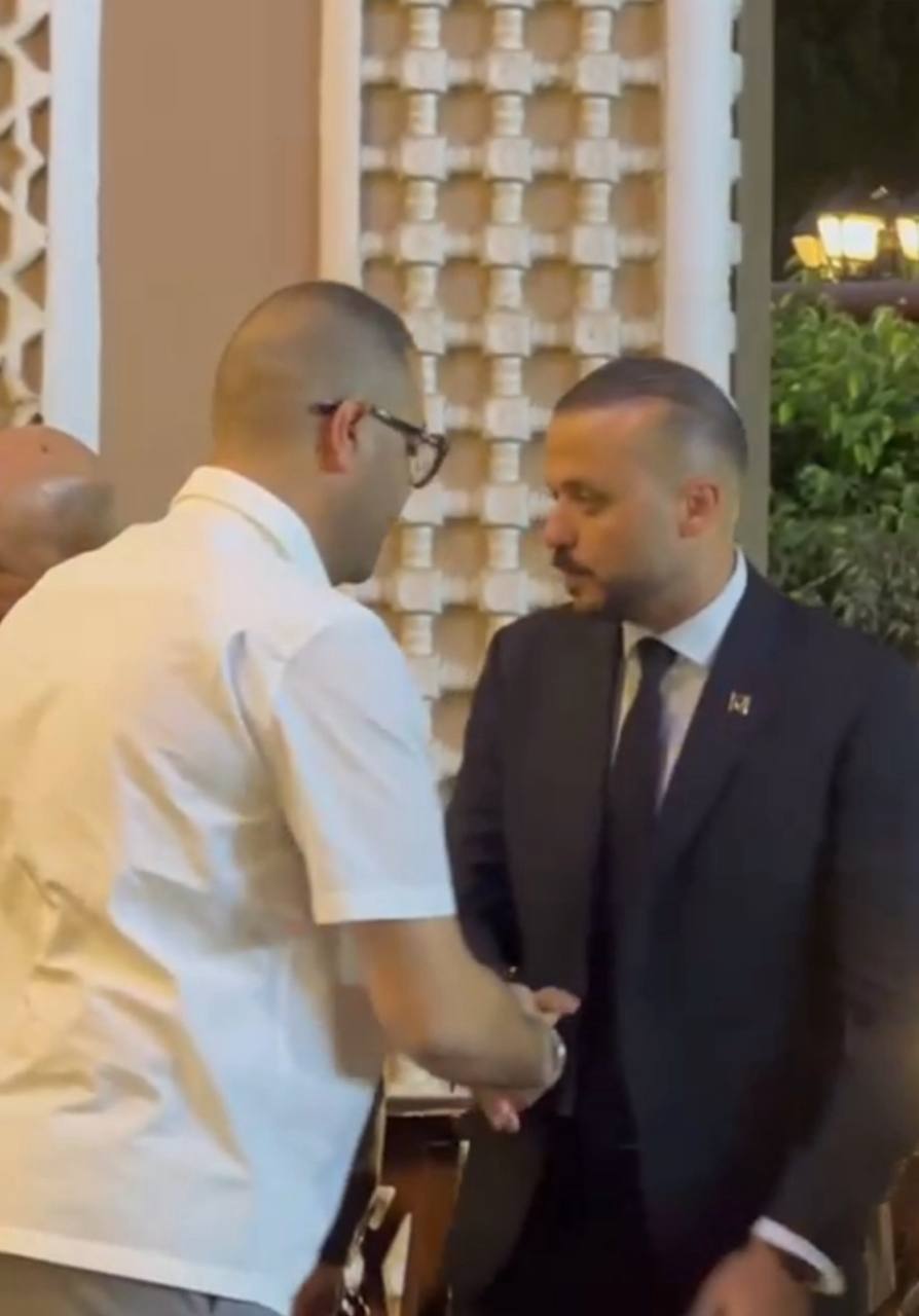 النائب أحمد الباز رفقة محمد الجارحي