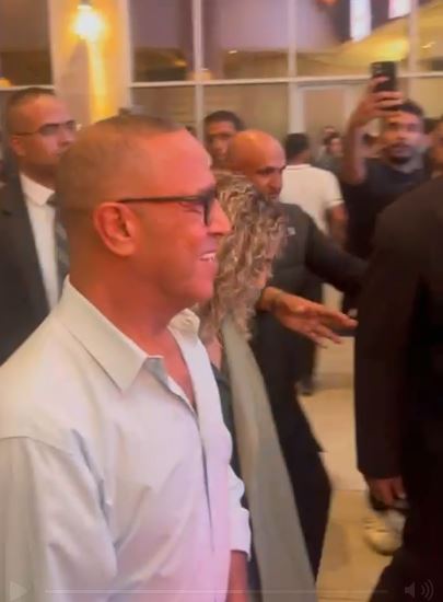 أشرف عبدالباقي وابنته زينة في العرض الخاص لفيلم هيبتا 2