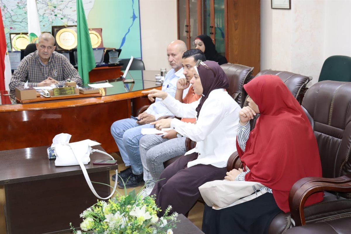 مياه الفيوم” تعقد اجتماعًا موسعًا لمناقشة أعمال الإحلال والتجديد بمحطة معالجة قحافة