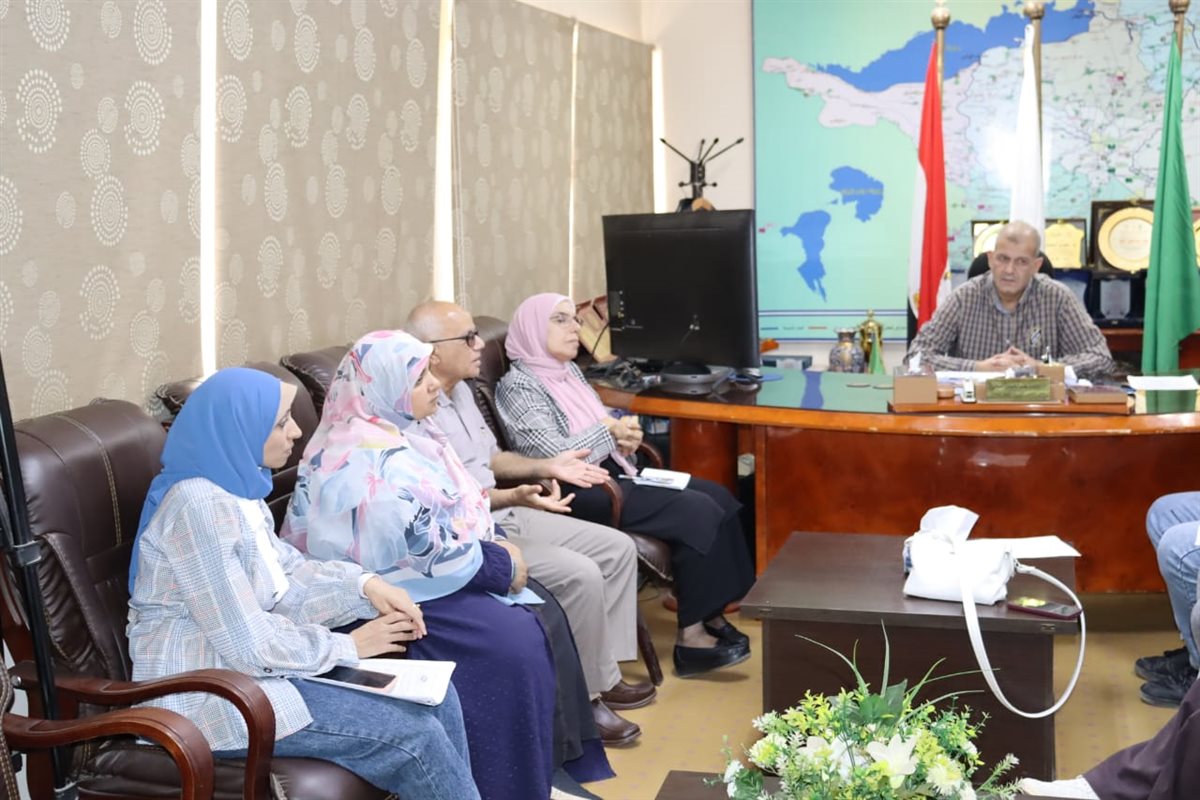 مياه الفيوم” تعقد اجتماعًا موسعًا لمناقشة أعمال الإحلال والتجديد بمحطة معالجة قحافة
