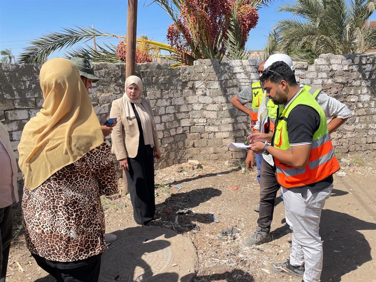 رئيس مركز ابشواى تبحث سبل إنهاء أعمال الصرف الصحي بطريق ابشواي السنجأ للبدء في أعمال الرصف