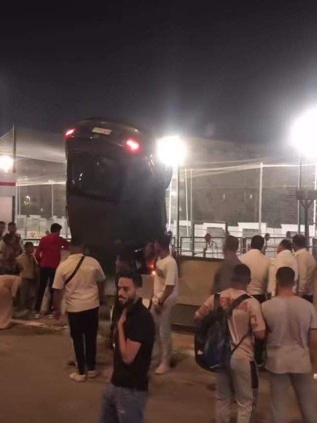 اثار الحادث 