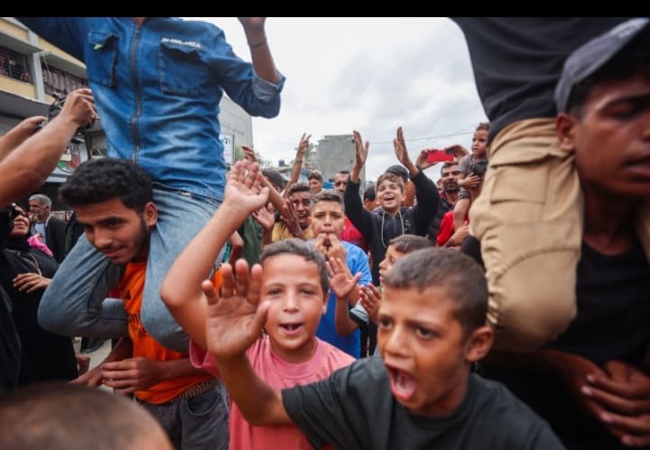 <strong>احتفالات غزة بوقف إطلاق النار</strong>