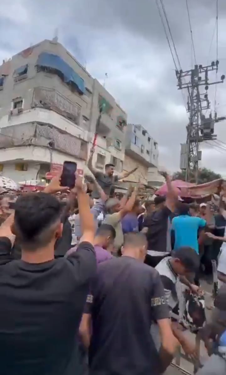 <strong>احتفالات غزة بوقف إطلاق النار</strong>