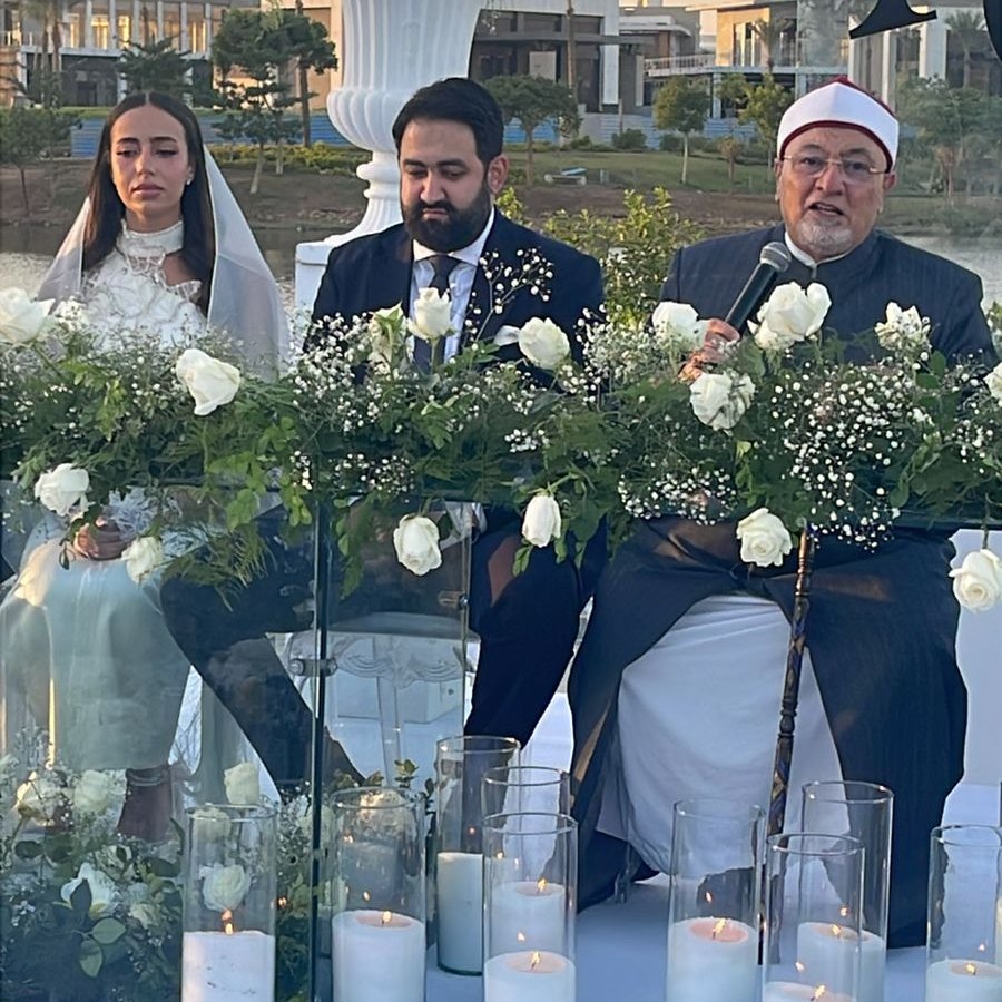 عقد قران نجل الإعلامي خيري رمضان 